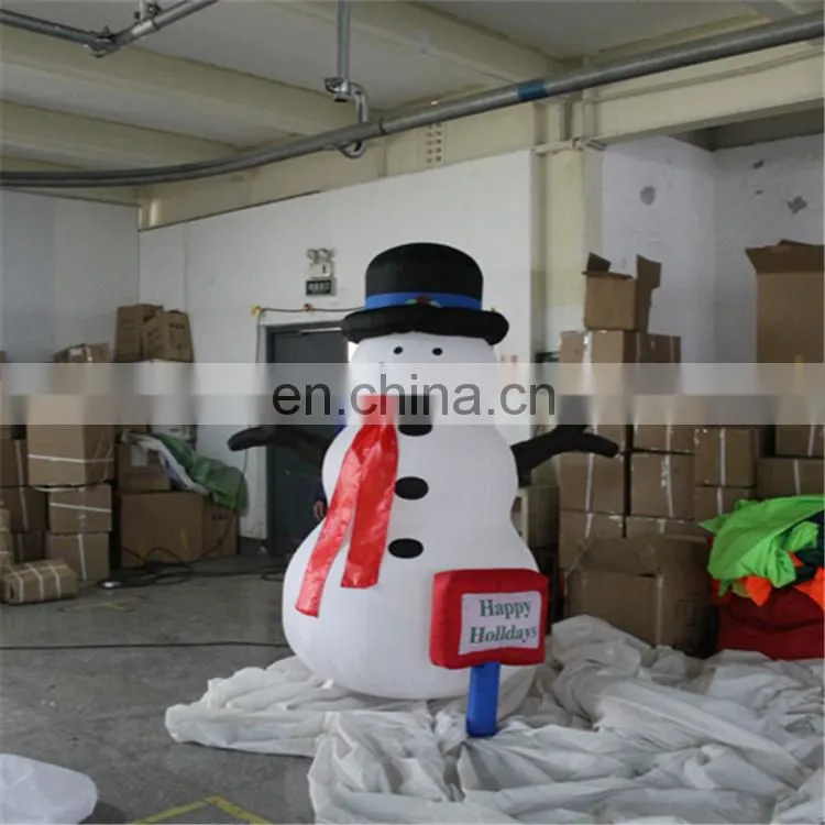 Giant Outdoor Inflatable Snowman For Christmas Decoration C-514