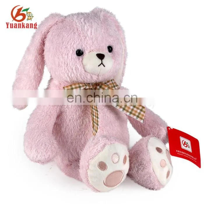 wholesale 12 inch coloured pink color plush teddy bears toy