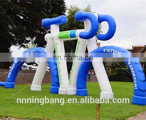 Newest customized model inflatable bicycle for sale inflatable bike for advertising