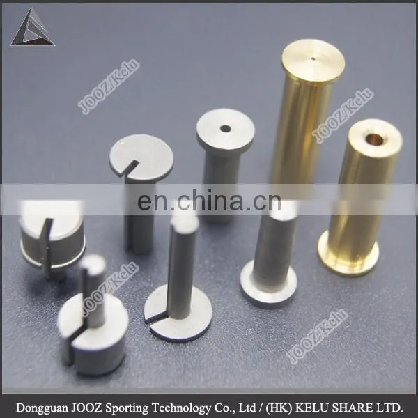 custom brass and tungsten accessory golf shaft tip plug for weight allocation