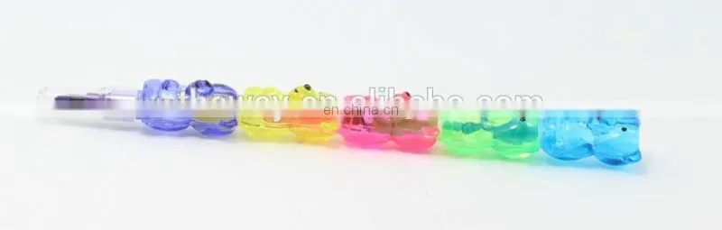 bear shaped stacker crayon multi colored crayon