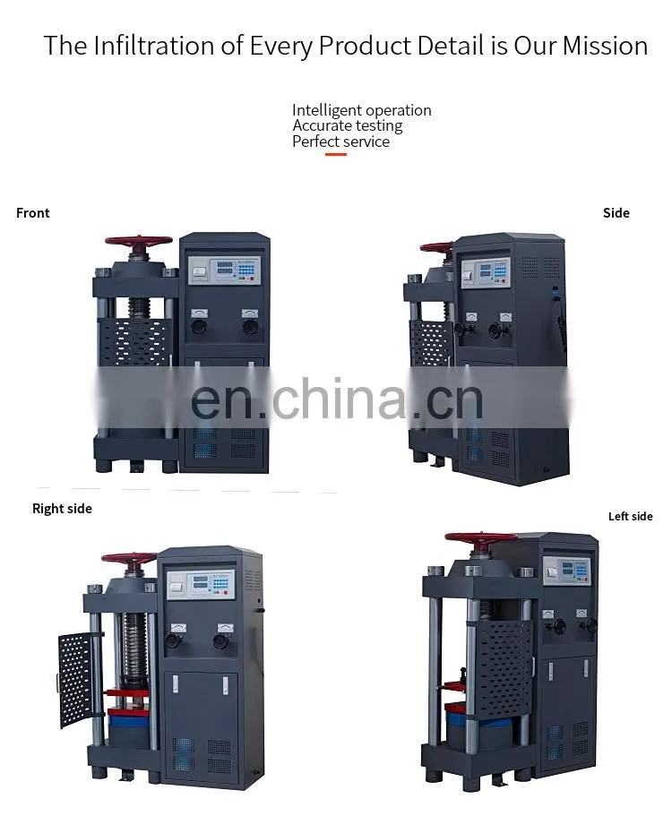 High Precision Brick Cement Hydraulic Digital Display Compression Test Machine