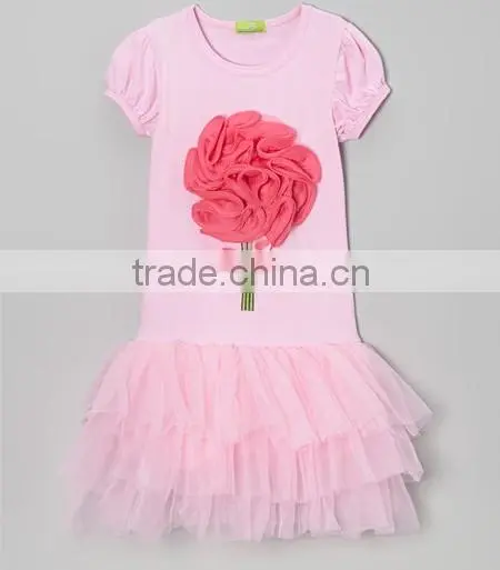 Chiffon top + skirt set,baby pettiskirt, tutu top, Girls Tutu Skirt