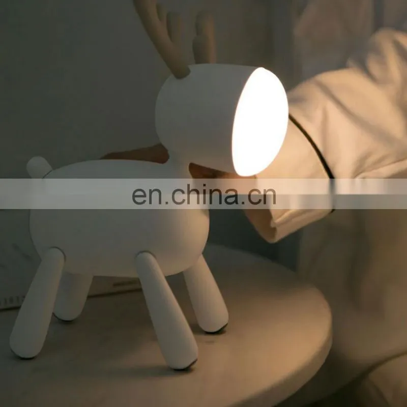 2021 amazon USB Rechargeable Cute deer Image 2 Modes Brightness LED gift night Light