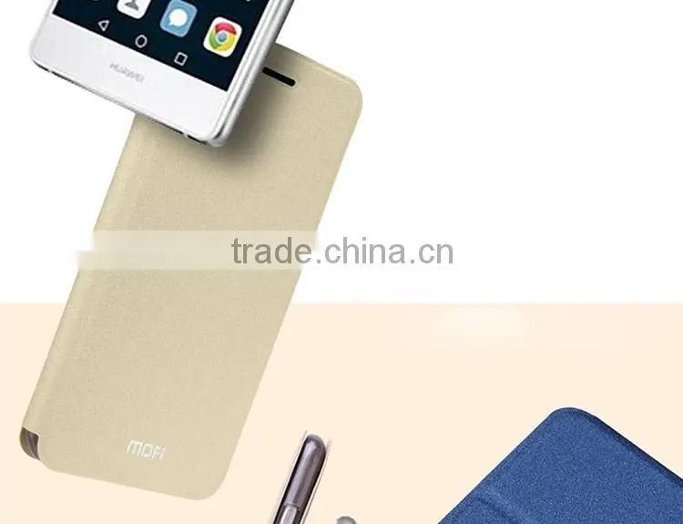 2016 MOFi Case Housing for Huawei P9 lite, Mobile Phone Coque Leather Flip Cover for P9 lite