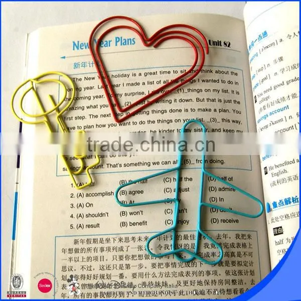 Beautiful Heart shape PET coated paper clip