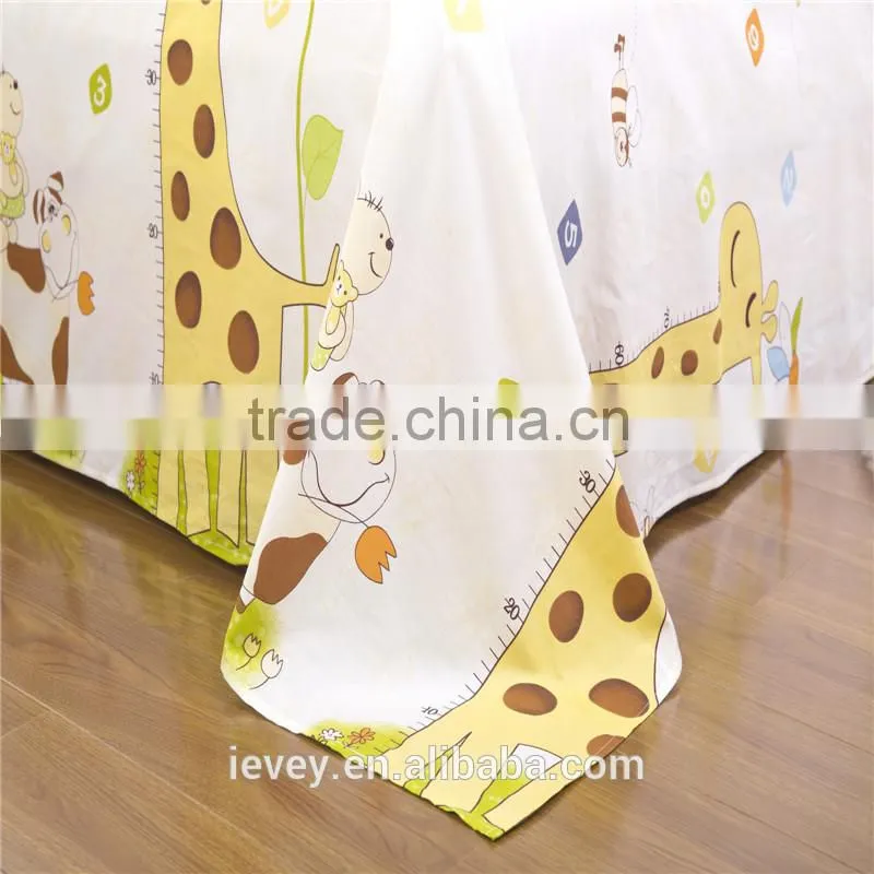 Professional manufacture cotton deer design cute quilt duvet covers set bed linen sets