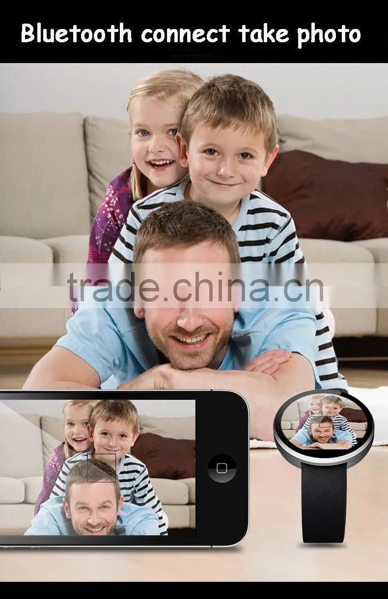 android smart watch phone remote camera Bluetooth answer call heart rate monitor watch