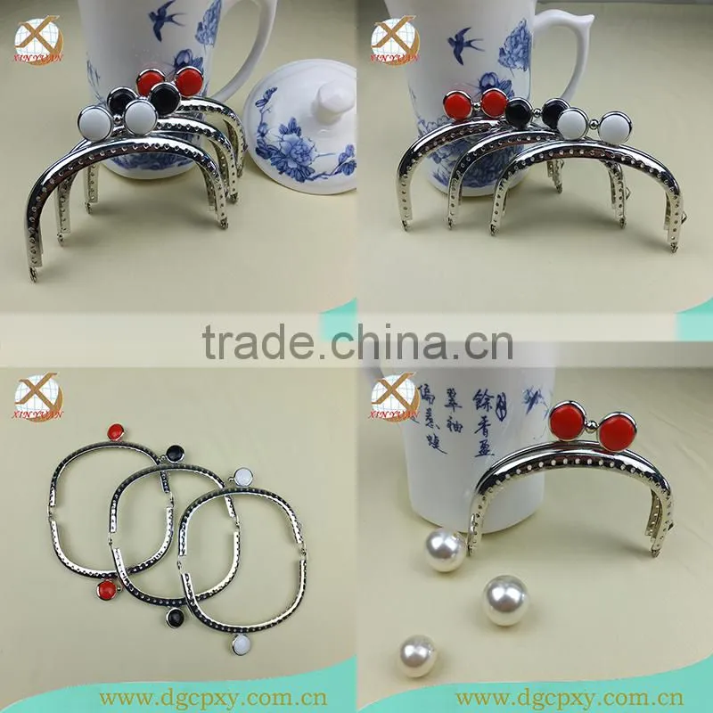 white black red color metal frame for small purse