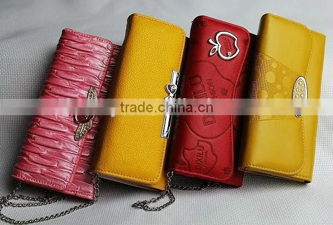 leather wallet ladies multicolor