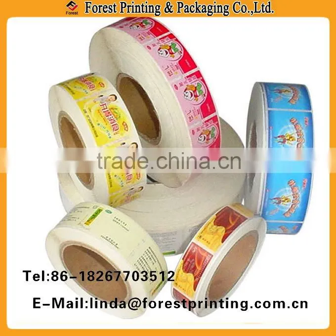 2015 private Cartoon sticker labels print label printing