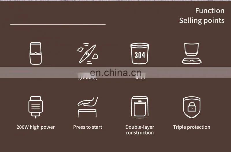 Whosale Mini Portable Grinding Machine for Coffee and Grains
