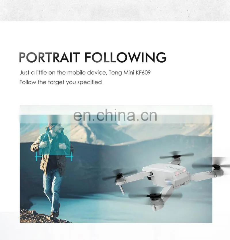 KF609 Drone 4k Folding Drone Dual Camera Optical Flow 4k Hd Gesture Fixed Height Aerial Toy Long Battery Life Quadcopter