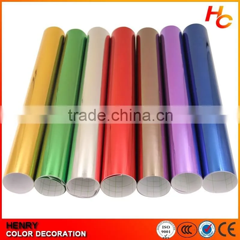 Best price fashion self adhesive vinyl wrap rolls chrome black car wrap vinyl