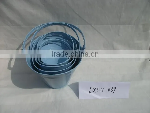 blue Bucket with one handle