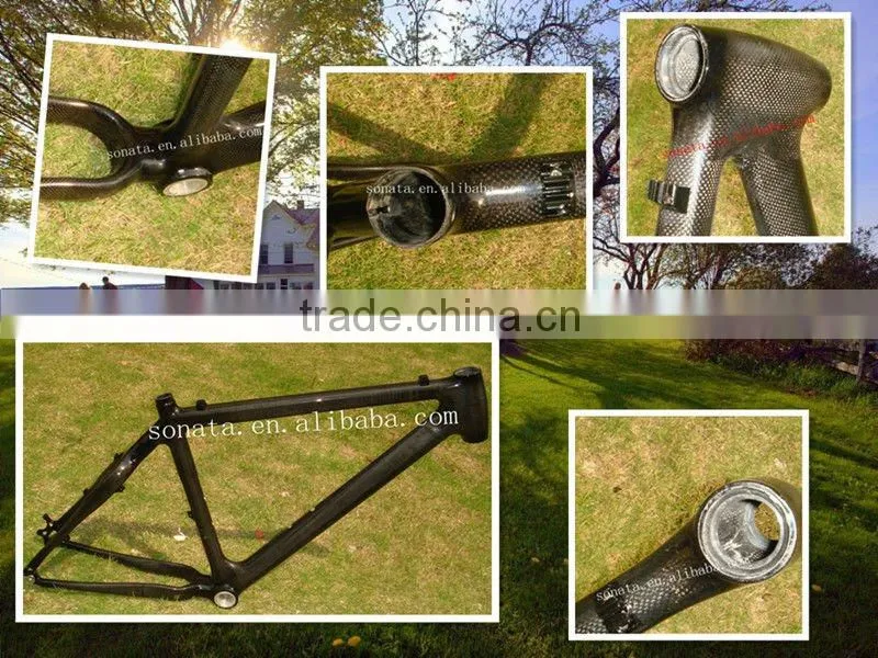 carbon mtb 3k bicycle frame 17' inch