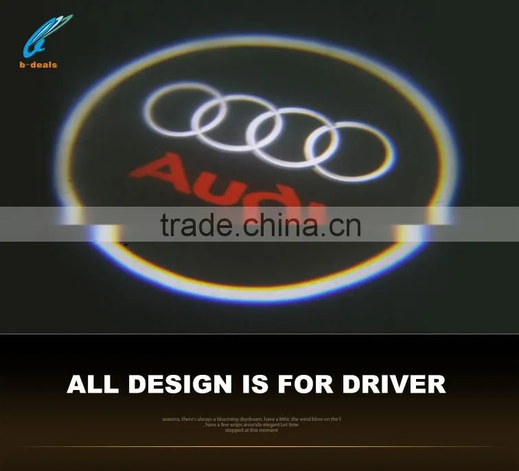 B-deals 2pieces customize led car door logo laser projector light for Audi