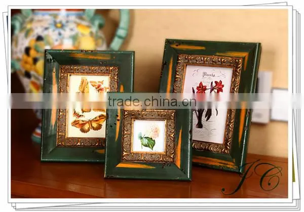 2015 Best Sale Carve patterns or designs on woodwork Wood Photo frame