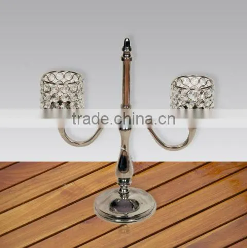 Cast Aluminium Crystal Candelabra, Candle stand, Candle holder, Candle light, Pillar Holder