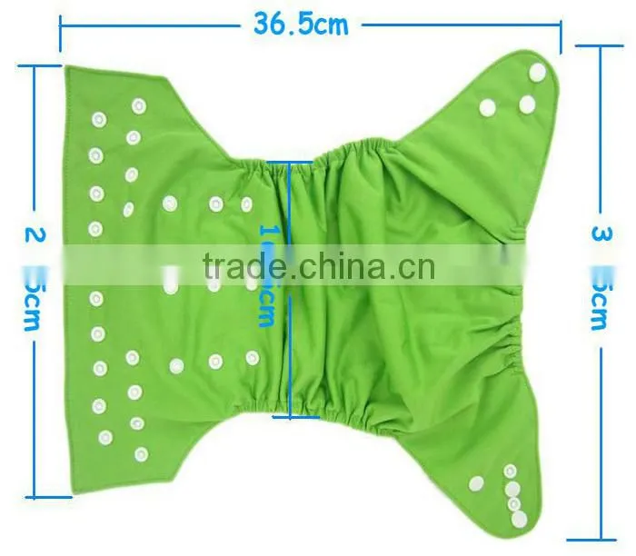 AnAnBaby Free Shipping Solid Color Breathable AIO Diapers