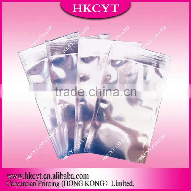 Unprinted self-adhesive foil vacuum packaging bag for food/three side seal food vacuum bag