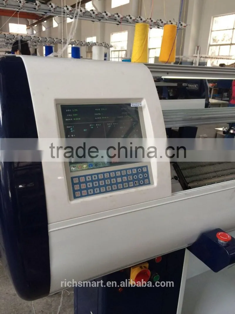 Hot-sale 52" 60" 80" Double System Fully Computerized Flat knitting Machine For Making Sweater