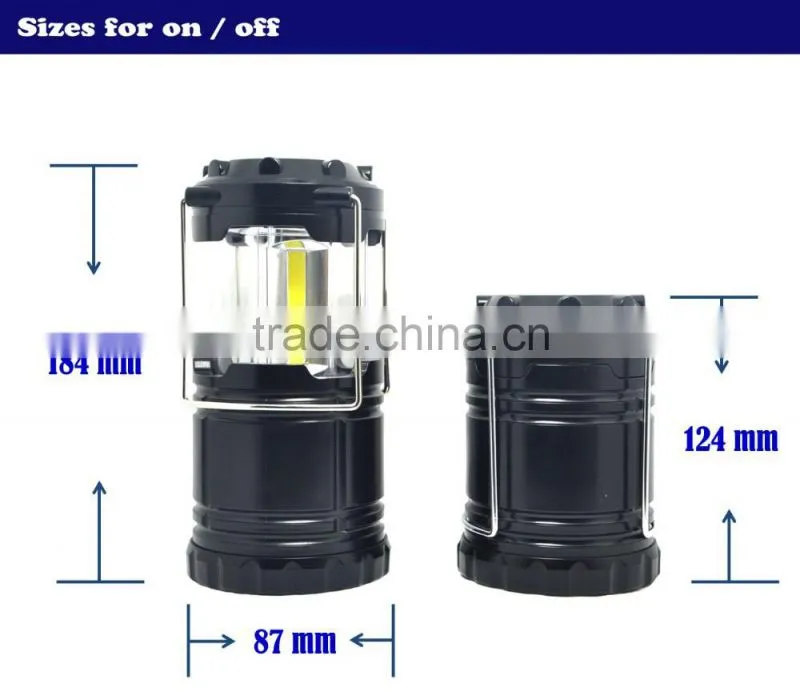 (120380) Emergency super bright COB led hand lantern with hook