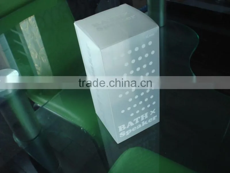 clear soft crease plastic PET box