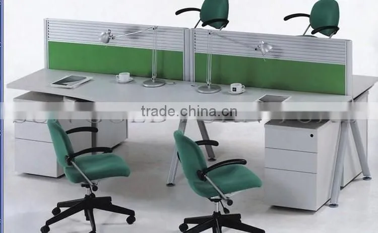 Wooden Desktop High Partition Office Workstation with Steel feet(SZ-WSL330)