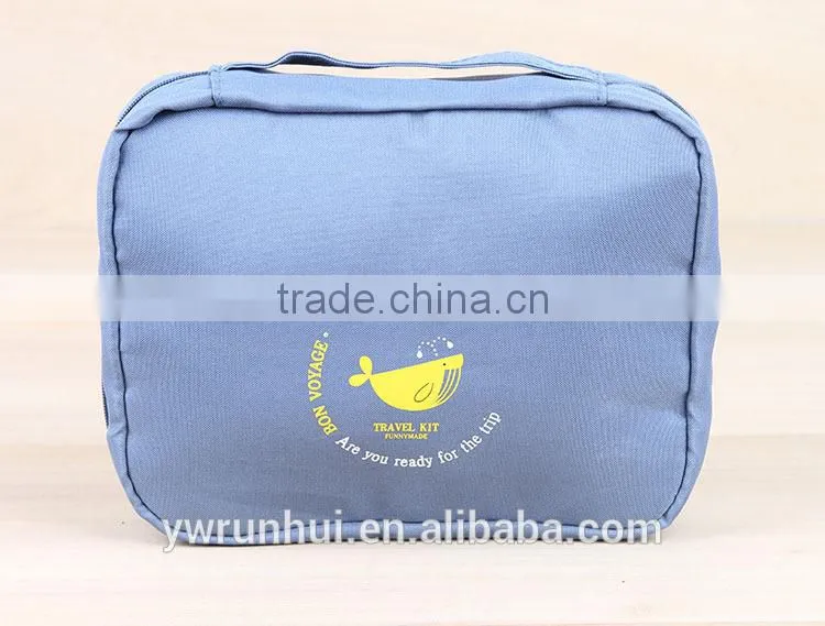 2015 promoetion LOGO print toiletry bag organizer for travel storage