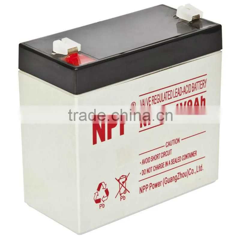 made in China storage Battery 4V9AH for kids toy