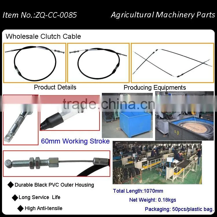 Wholesale Galvanized 2.0mm Diameter Steel Wire Inner Clutch Cable For Tillers