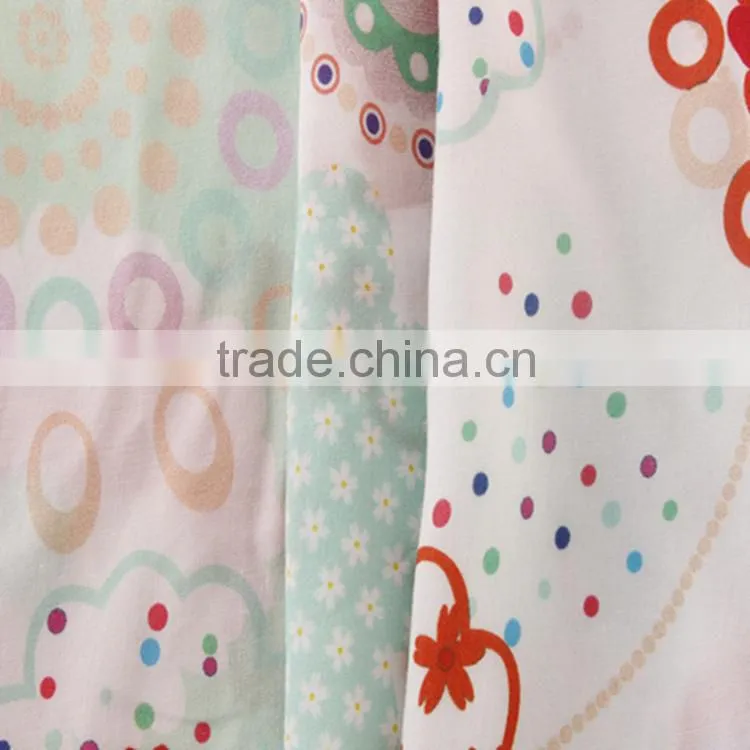 textiles digital printing on fabric knit 100% cotton for ladies long dresses