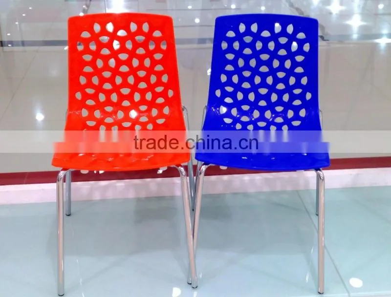 High quality wholesale modern popular design PP plastic BUBBLE CHAIR with chromed metal base