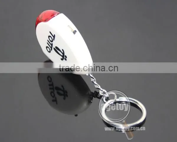 Promotional High Quality Anti-Lost Finder Sensor Alarm Whistle LED Light Electric Keychain Keyfinder