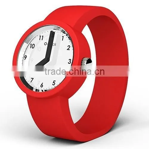 New fashion Mirror face O'Clock watch, candy color round silicone watch on Alibaba, delicate fancy mirror O'clcok watch