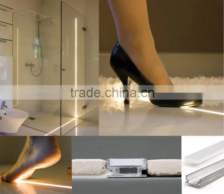aluminium profiles for LED strips/kitchen cabinet/showcase