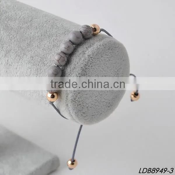 2016 Handmade stretch rope turquoise bracelets