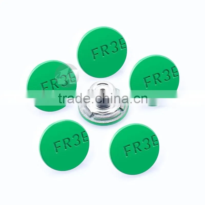 Colorful Painted Remove Metal Buttons For Jeans