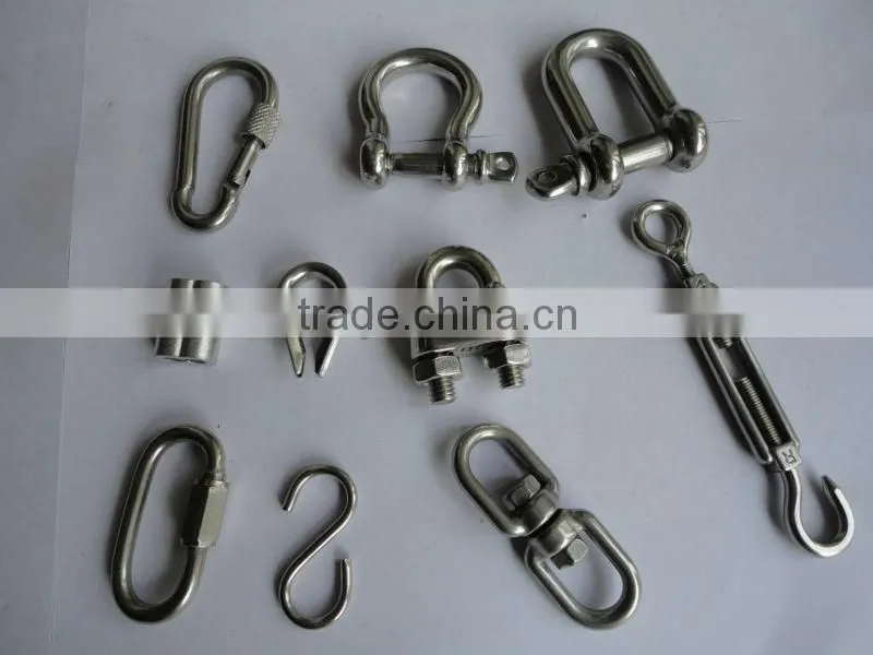 SUS 304/316/316L stainless steel anchor shackle