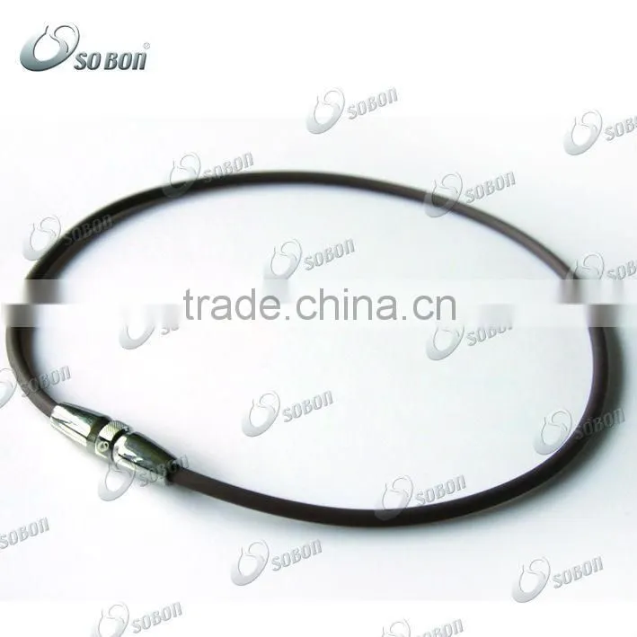 Cheap silicone titanium pain relief sports necklace wholesale