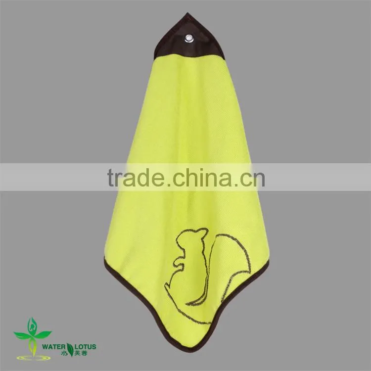 2013 new arrival embroidery microfiber hand towel
