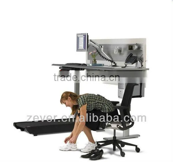Ergonomic office walking machine workstation
