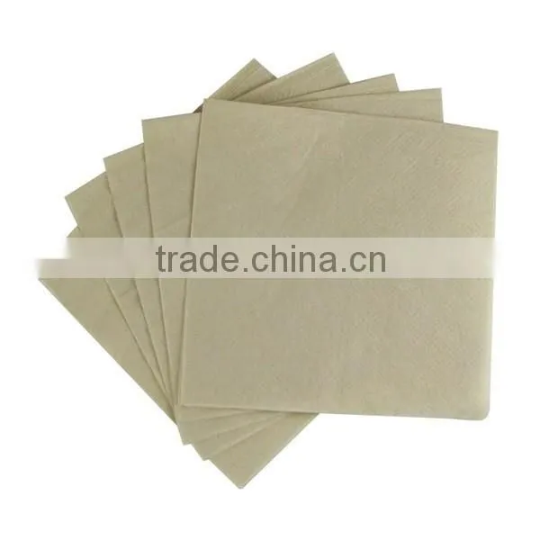 Kraft Beverage Napkin, 9" x 9", 1 ply_Kraft (8*500pcs)