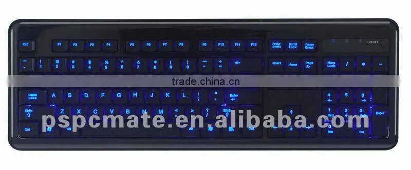 led laptop keyboard wired or wireless for desktop and laptop