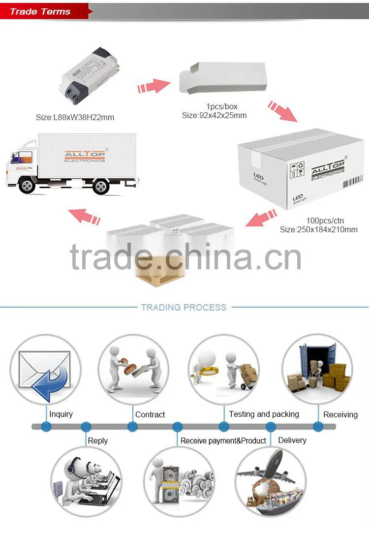 High efficiency constant current 18w 500ma led driver