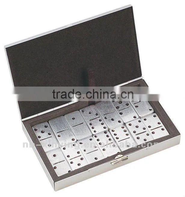 mini Metal Domino with dots including 32pcs