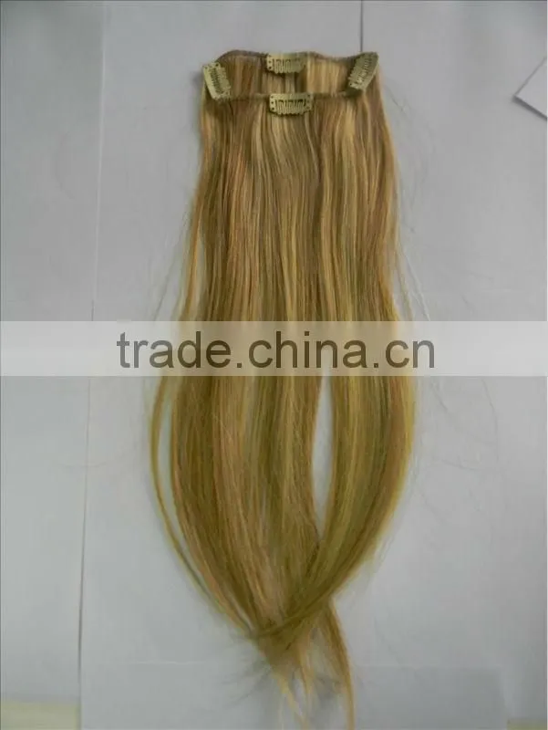 Clip in silk straight hair extension
