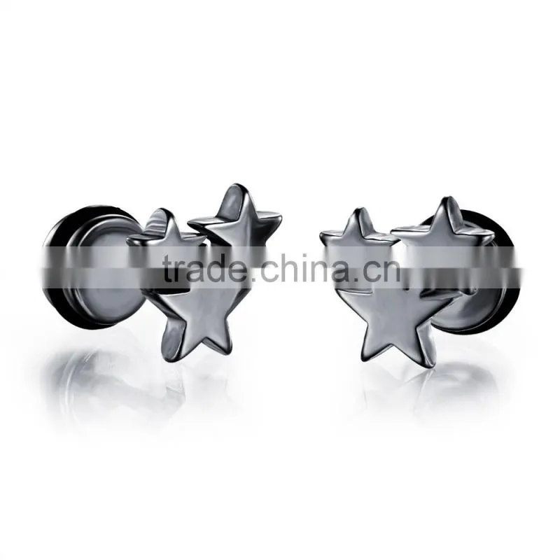 2016 Hotlife wholesale men's accessories latest simple style group star stud earring