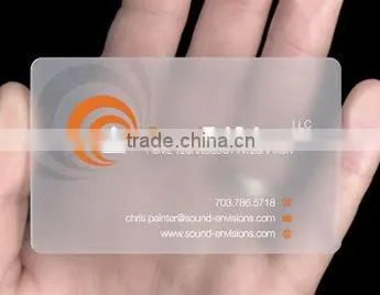 Die cut business card